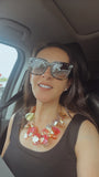 Fish Scales Necklace Set - Gold Leaf
