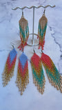 Huichol Statement Earrings