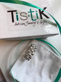 3 Row Woven Bead Stretch Ring