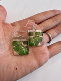 LAMA Glass Earrings - Aqua