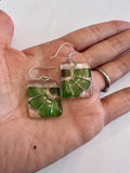 LAMA Glass Earrings - Green