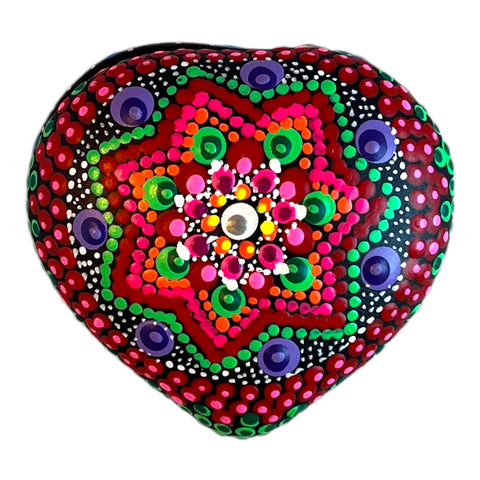 Clay Dots Heart Box