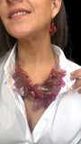 Fish Scales Necklace Set - Mulberry