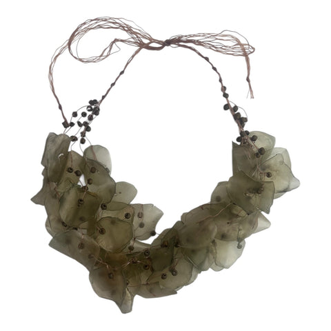 Fish Scales Necklace Set - Sage