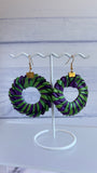 Woven Palm Circle Earrings