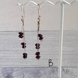 Garnet Dangle Earrings