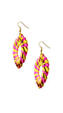 Woven Palm Circle Earrings