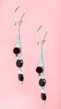 Garnet Sparkle Earrings