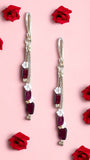 Garnet Sparkle Earrings