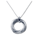 14 Rings Silver Pendant