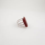 Carnelian Curly Ring