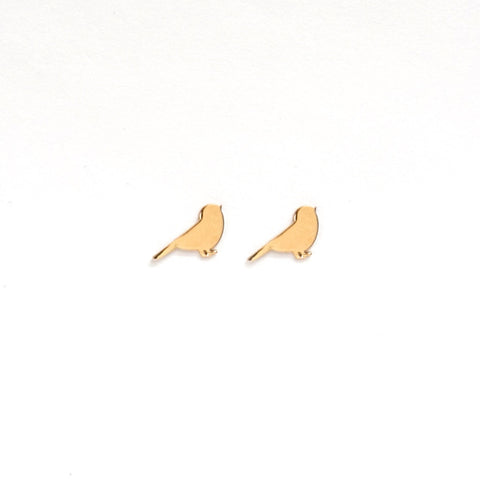 Small Bird Stud Earrings