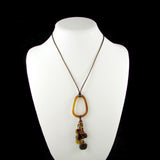 Chaquiras Glass Necklace - Amber