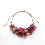 Fish Scales Necklace Set - Mauve