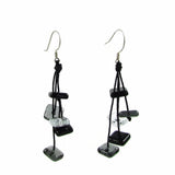 Zen Glass Earrings - Black