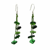 Zen Glass Earrings - Green