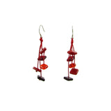 Zen Glass Earrings - Cherry