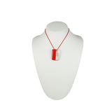 Mitad Glass Pendant - Red