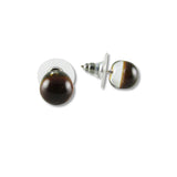 Glass Ball Studs - Brown