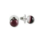 Glass Ball Studs -Cherry