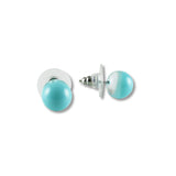 Glass Ball Studs - White