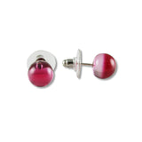 Glass Ball Studs - Red