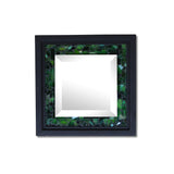 Green Mosaic Beveled Mirror