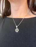 Oxidized Rose Pendant - Medium