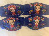 Reusable Embroidered FaceMasks - Frida