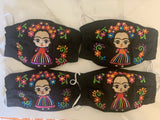 Reusable Embroidered FaceMasks - Frida