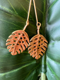 Bronze Leaf Earrings