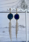 Tassel Earrings - Sapphire