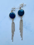 Tassel Earrings - Sapphire