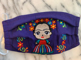 Reusable Embroidered FaceMasks - Frida