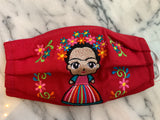 Reusable Embroidered FaceMasks - Frida