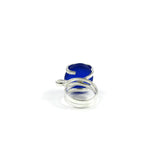 Parallel Glass Ring - Navy Matte
