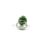 Infinity Glass Ring - Green