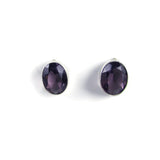 Oval Crystal Earrings