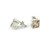 Square CZ Studs