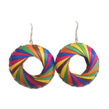 Woven Palm Earrings - Large - Many colors available