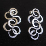 Silver Foam Earrings