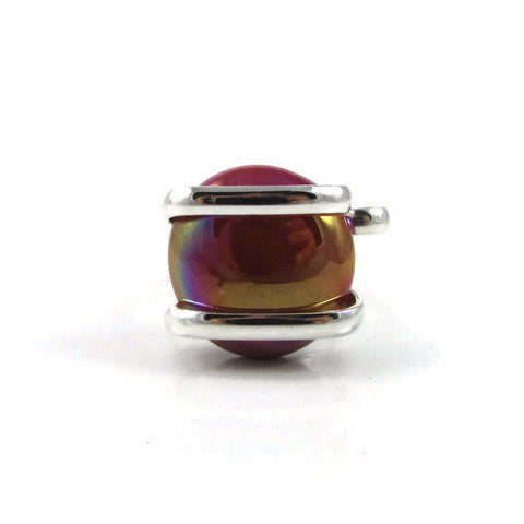 Parallel Ring - Red Iridescent