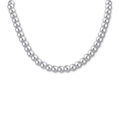 Classic Ball Beads Necklace (8mm, 15")