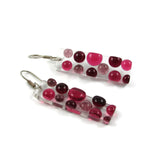 Bubbles Glass Earrings - Pink