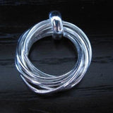 7 Rings Silver Pendant - Small