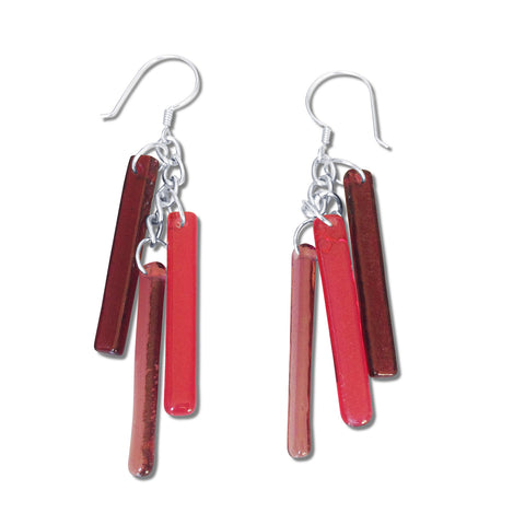 LTRAC Glass Earrings - Cherry