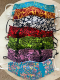 Deluxe Hand Embroidered Face Mask - Floral