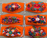 Reusable Embroidered FaceMasks - Floral