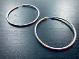 Modern Hammered Hoops