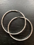 Modern Hammered Hoops